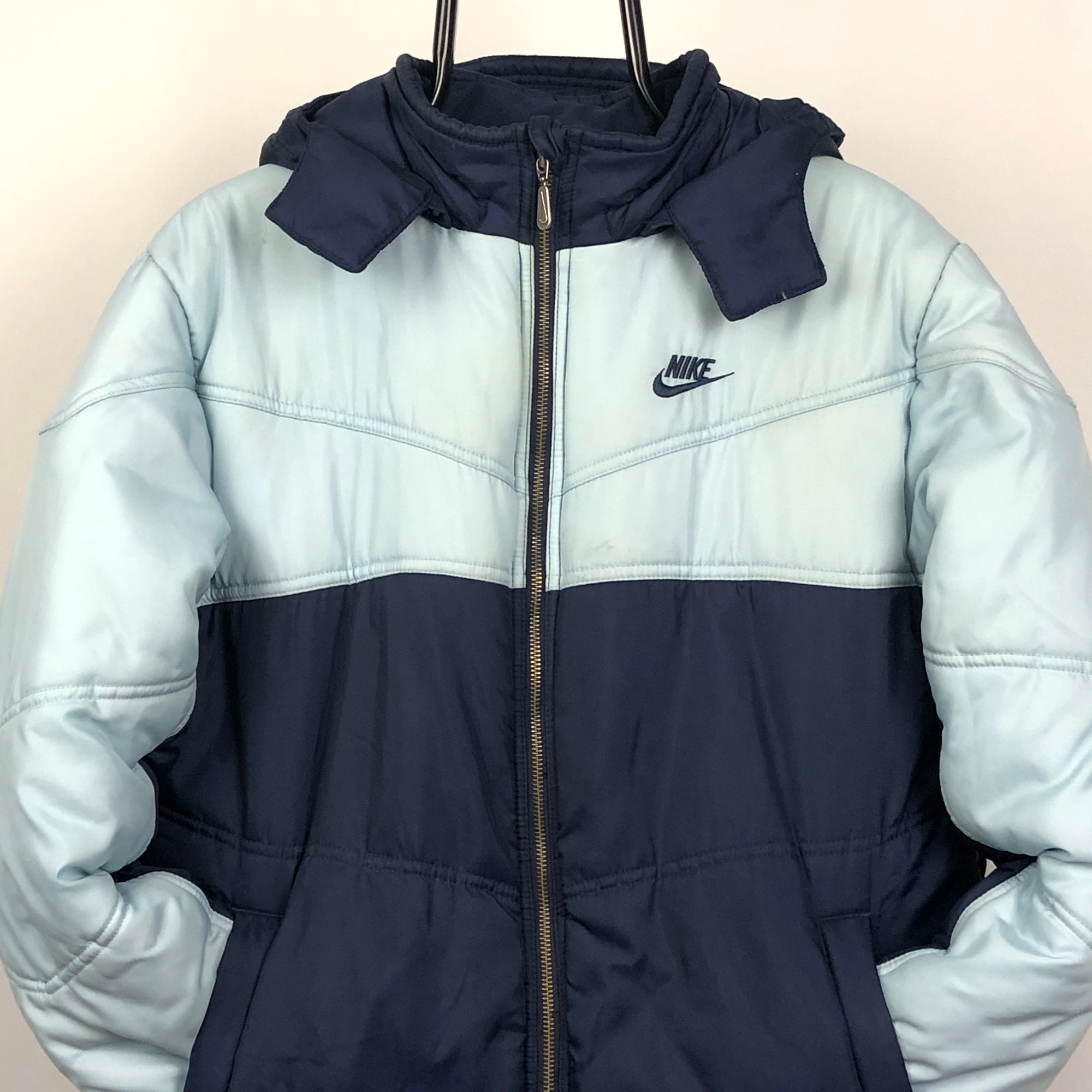 Nike Baby Blue/Navy Puffer - Men's Small/Women's Medium