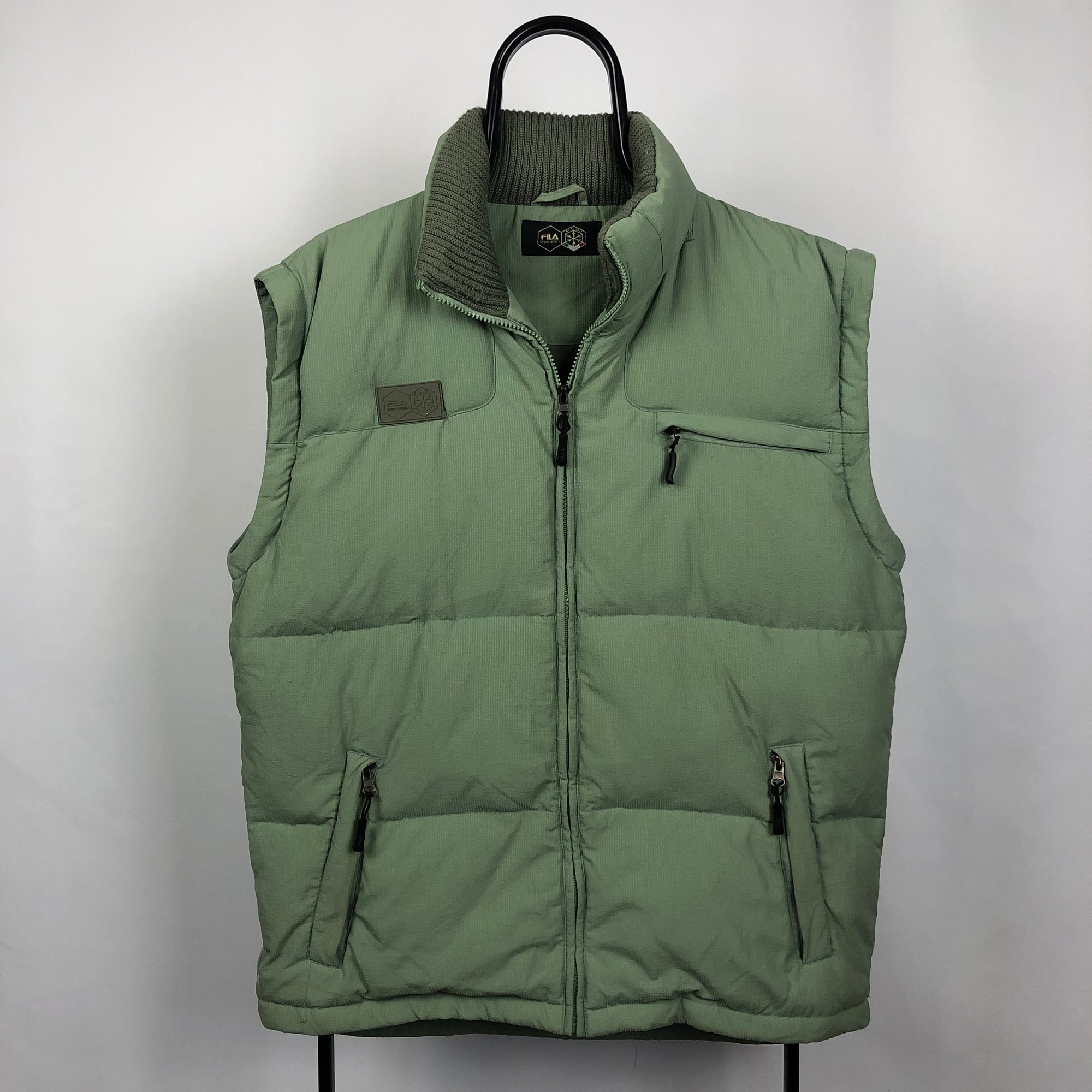 Fila Gilet in Jade Green - Men's Medium/Women's Large