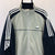 Vintage Adidas Velour Track Jacket in Beige/Navy - Men's XL/Women's XXL