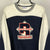 Vintage Reebok Spellout Sweatshirt in Navy/Grey - Men's Medium/Women's Large