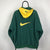 Vintage Nike Hoodie-Lined Jacket in Green/Yellow - Men's Large/Women's XL