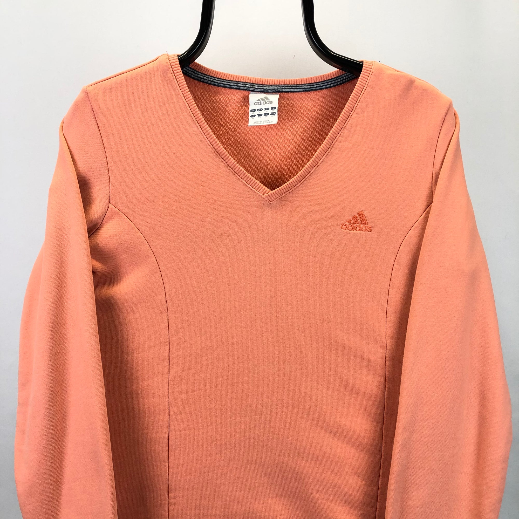 Adidas Embroidered Small Logo Sweatshirt in Peach - Men's XS/Women's Small