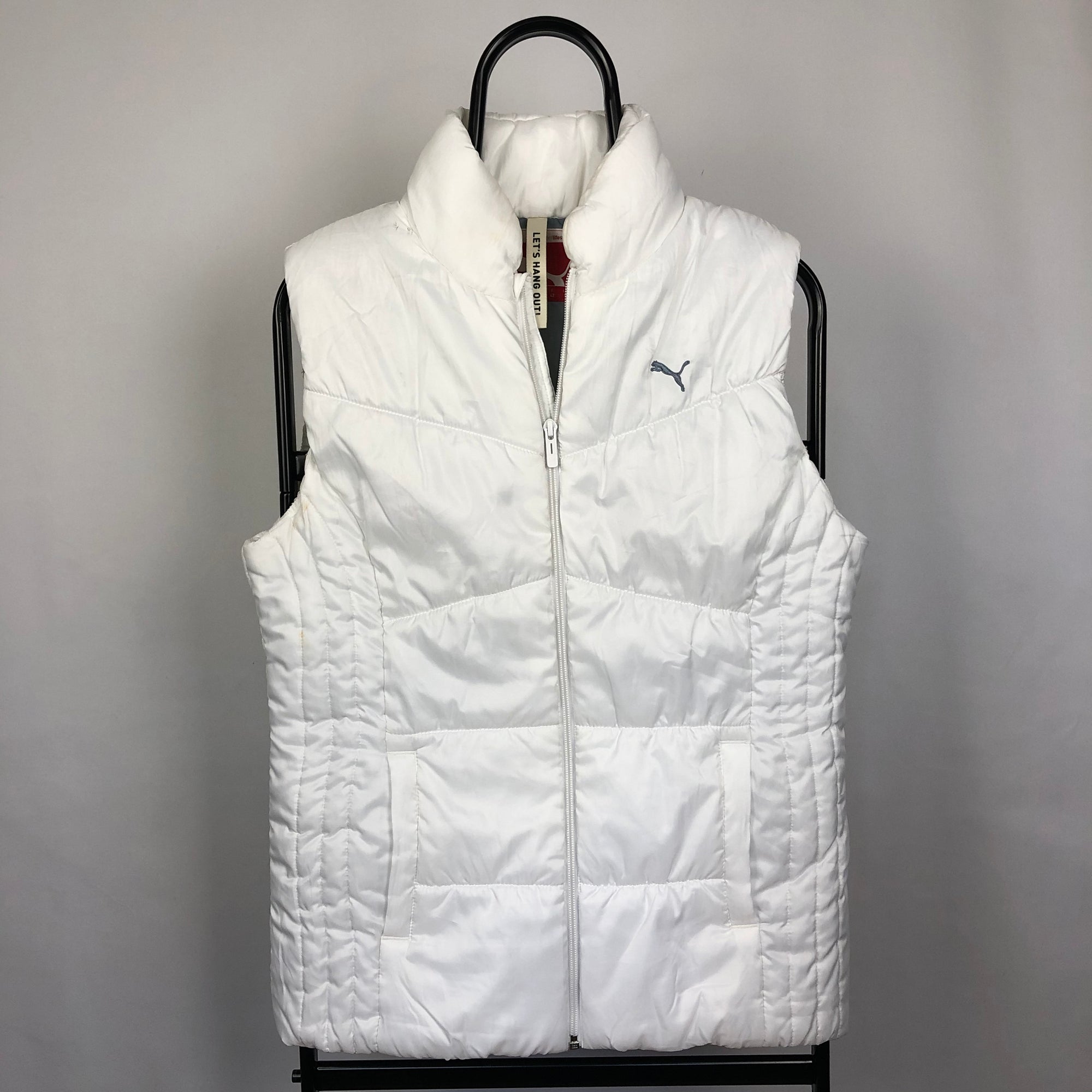 Puma White Gilet - Men's Small/Women's Large