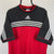 Vintage 90s Adidas Centre Logo Tee in Red/Black - Men's Medium/Women's Large