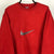 Nike Embroidered Swoosh Sweatshirt in Red - Men's Medium/Women's Large