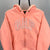 Y2K GAP Zip Up Hoodie in Neon Peach - Men's XS/Women's Small
