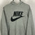 Vintage Nike Embroidered Spellout Hoodie in Grey - Men's Medium/Women's Large