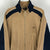 Vintage Champion Zip Up Sweatshirt in Beige/Navy - Men's XL/Women's XXL