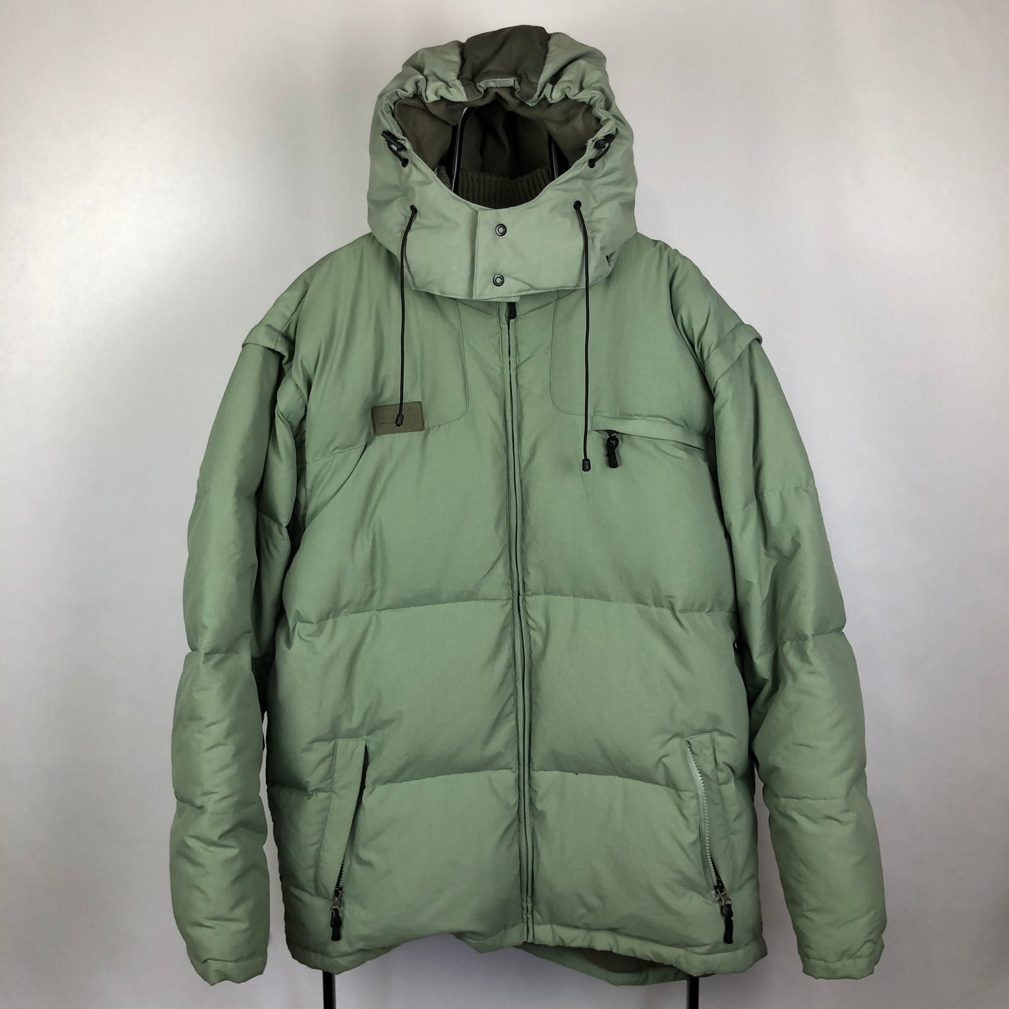 Vintage Fila F.I.S.I Puffer Coat in Paste Green - Men's XXL/Women's XXXL