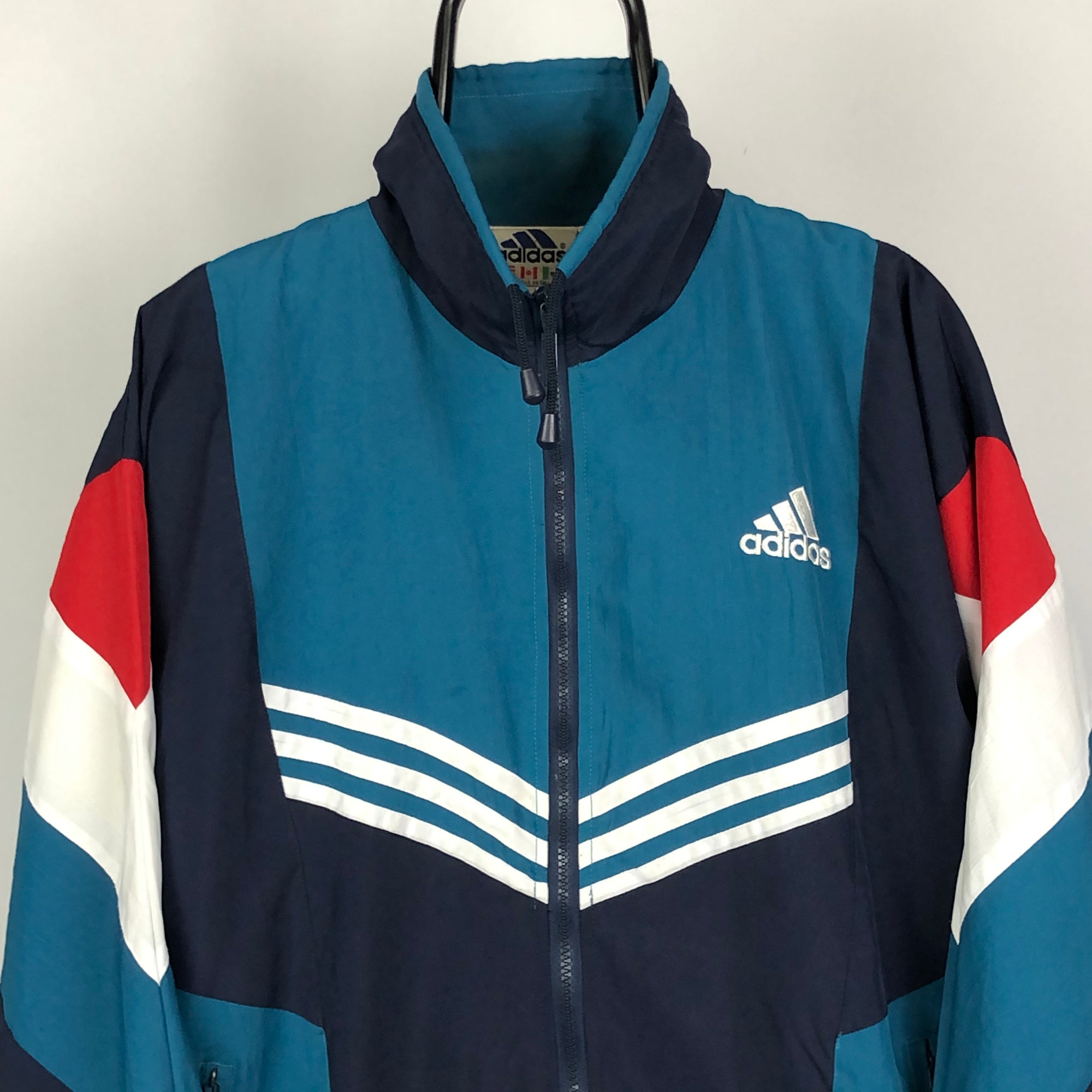 Vintage Adidas Embroidered Logo Track Jacket - Men's Large/Women's XL