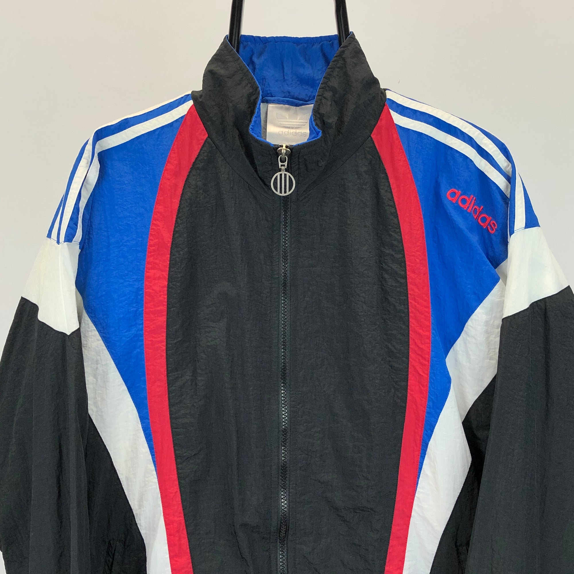 Vintage 90s Adidas Quad-Colour Track Jacket - Men's Large/Women's XL