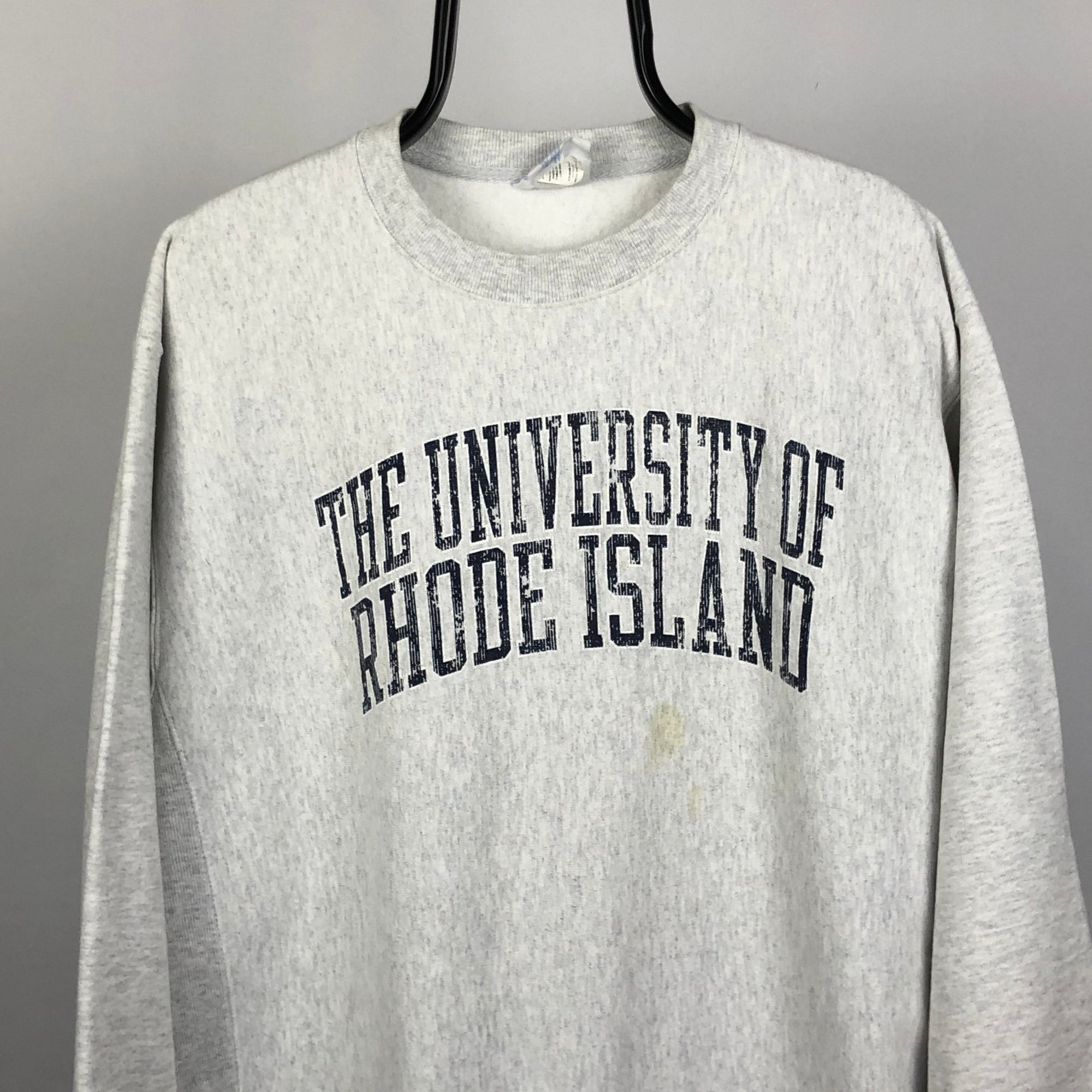 Vintage Reverse Weave Champion 'University Of Rhode Island' Sweatshirt - Men's Large/Women's XL