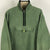 Vintage 1/4 Zip Fleece in Green - Men's Medium/Women's Large