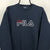 Vintage Fila Spellout Sweatshirt in Navy - Men's Medium/Women's Large
