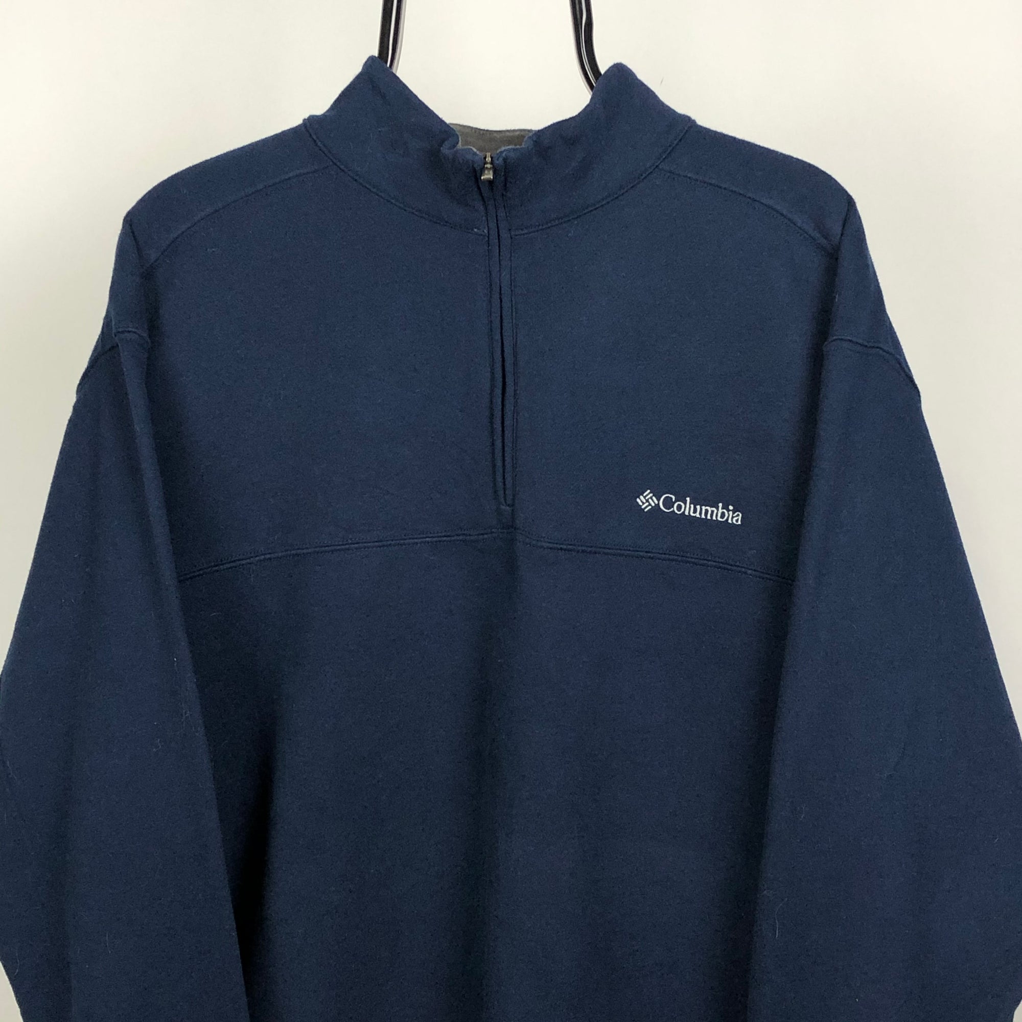 Columbia 1/4 Zip Sweatshirt in Navy - Men's XL/Women's XXL