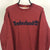 Vintage Timberland Sweatshirt in Deep Red - Men's Large/Women's XL