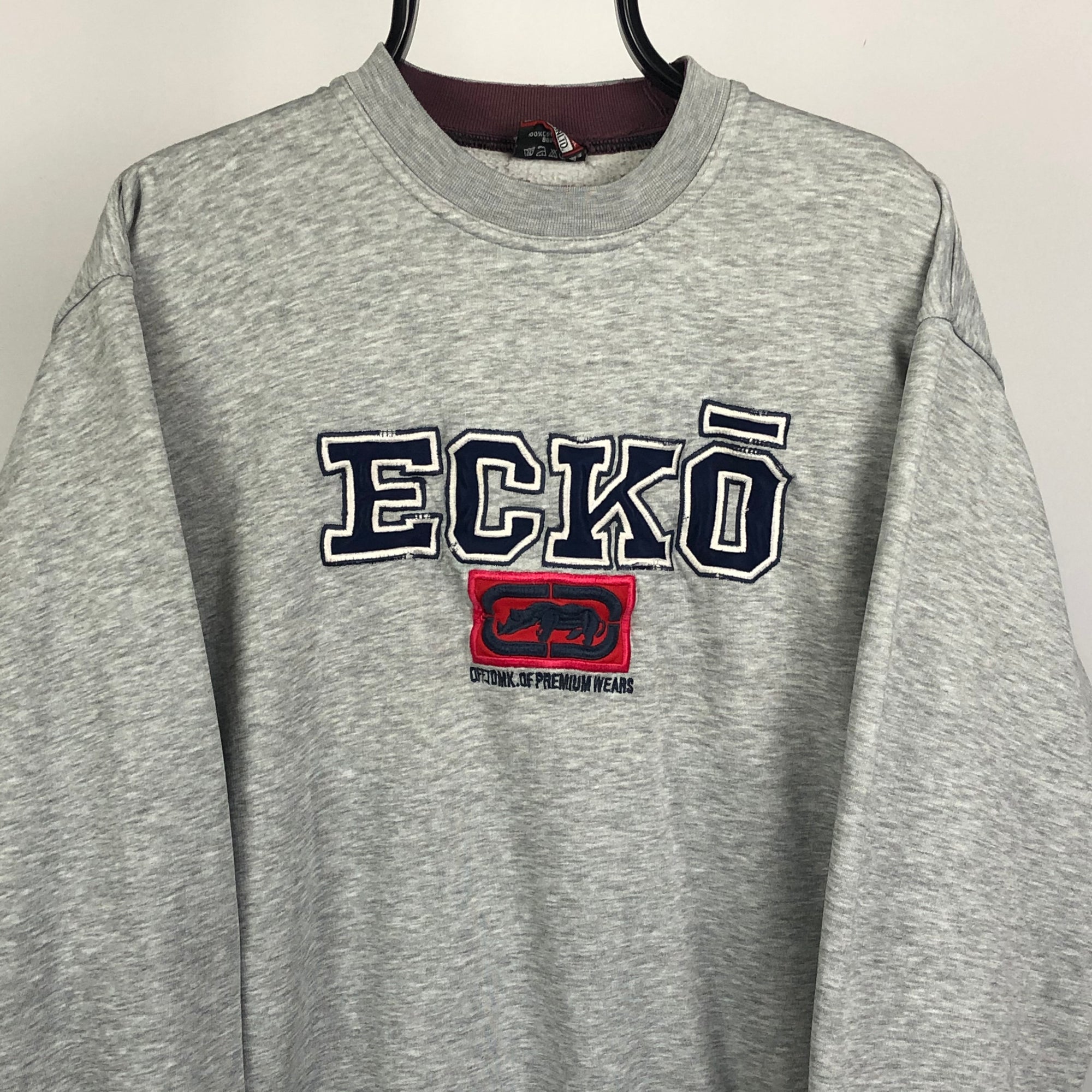 Vintage Ecko Unltd Spellout Sweatshirt in Grey - Men's Medium/Women's Large