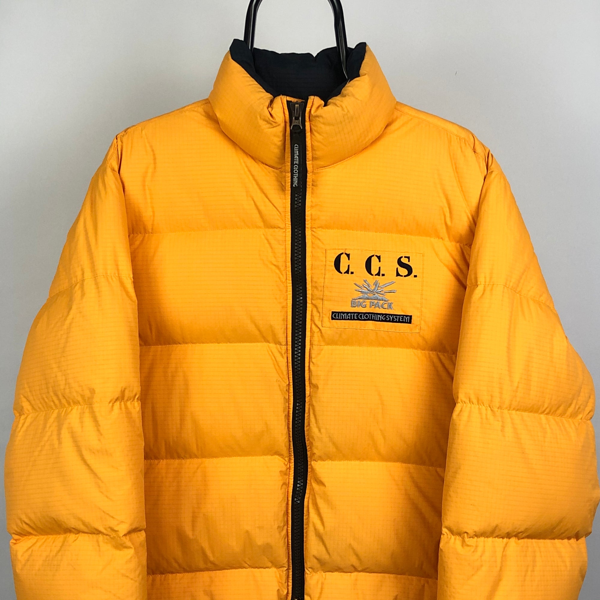 Big Pack CCS Down Puffer Jacket in Yellow - Men's Medium/Women's Large