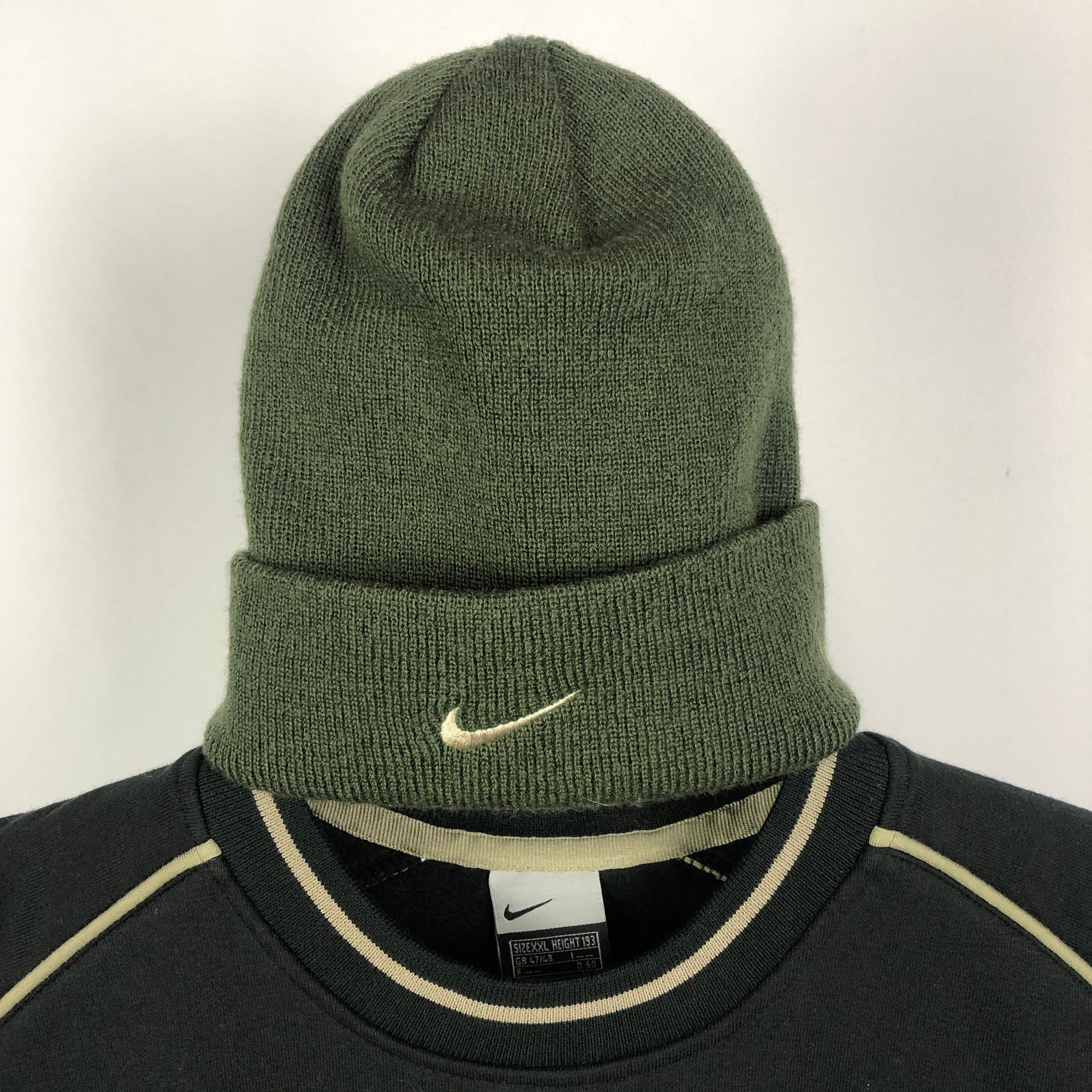 Vintage Forest Green Nike Beanie Hat