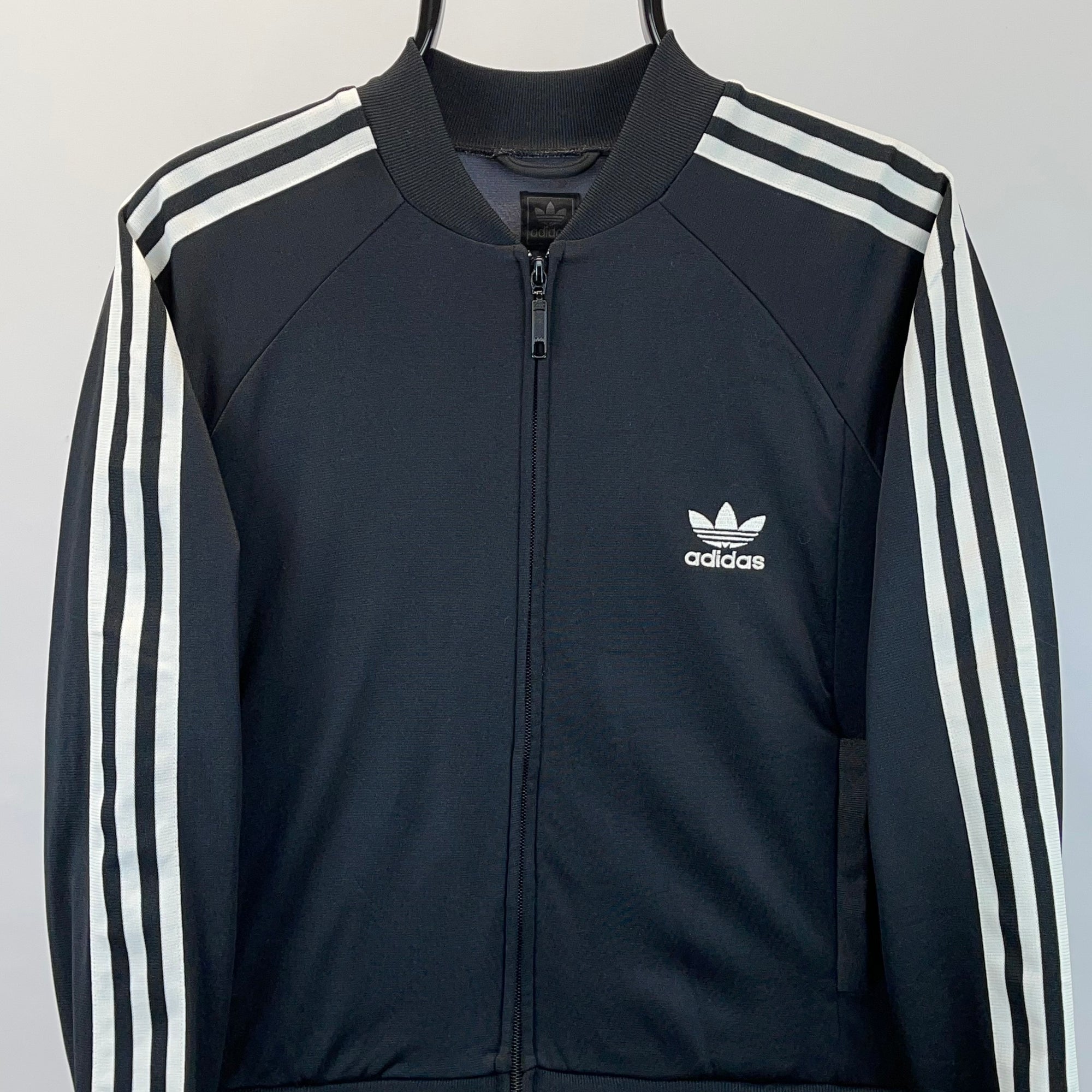 ADIDAS TRACK JACKET IN BLACK & WHITE - MEN'S XS/WOMEN'S SMALL