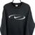 Vintage 90s Nike Big Swoosh Sweatshirt in Black & White - Men's Large/Women's XL