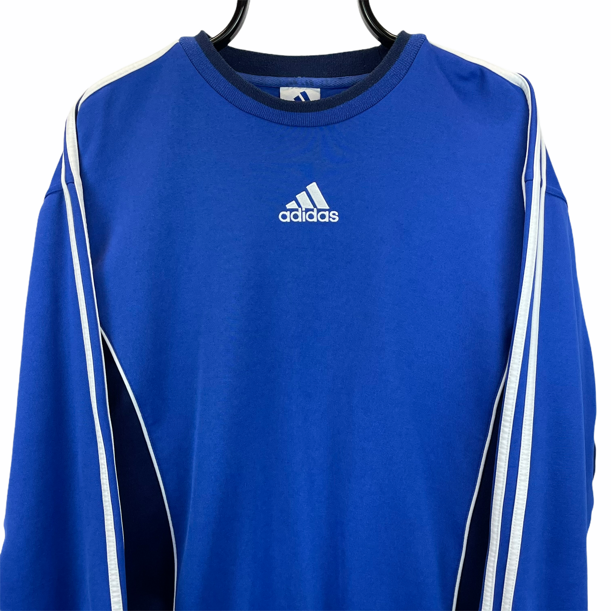 Vintage 90s Adidas Embroidered Centre Logo Sweatshirt - Men's Large/Women's XL