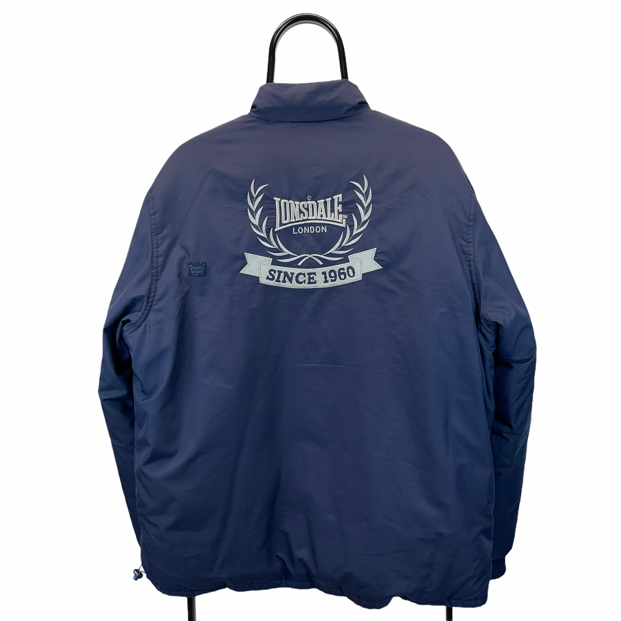 Vintage 90s Lonsdale Reversible Down Puffer Jacket - Men's Large/Women's XL