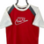 Vintage Nike Spellout Tee in Red, Grey & White - Men's Medium/Women's Large