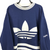 Vintage 90s Adidas Big Logo Sweatshirt in Navy/White - Men's XL/Women's XXL