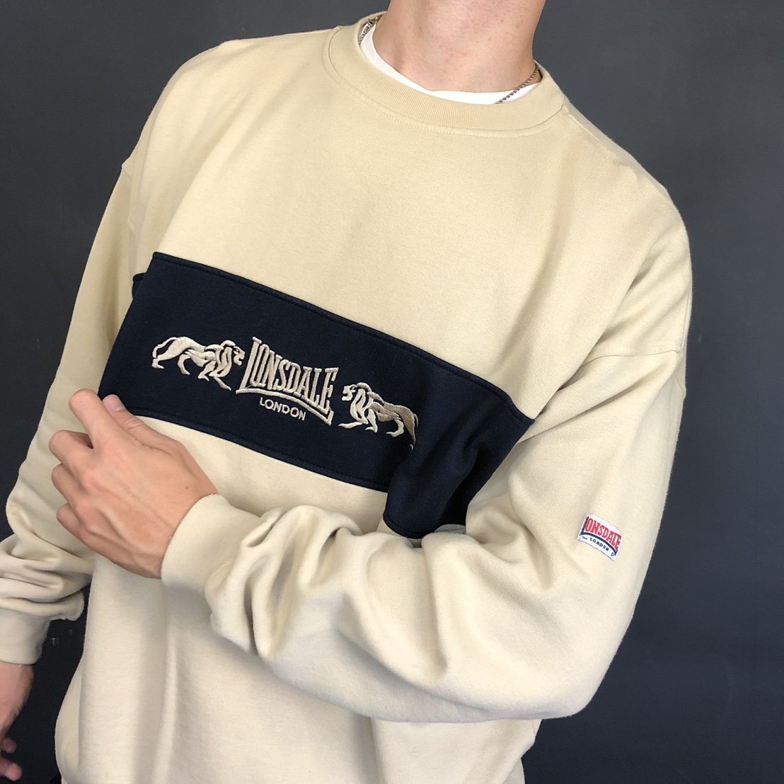 Vintage Lonsdale Spellout Sweatshirt - Vintique Clothing