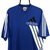 Vintage 90s Adidas Tee in Blue/Black/White - Men's Large/Women's XL