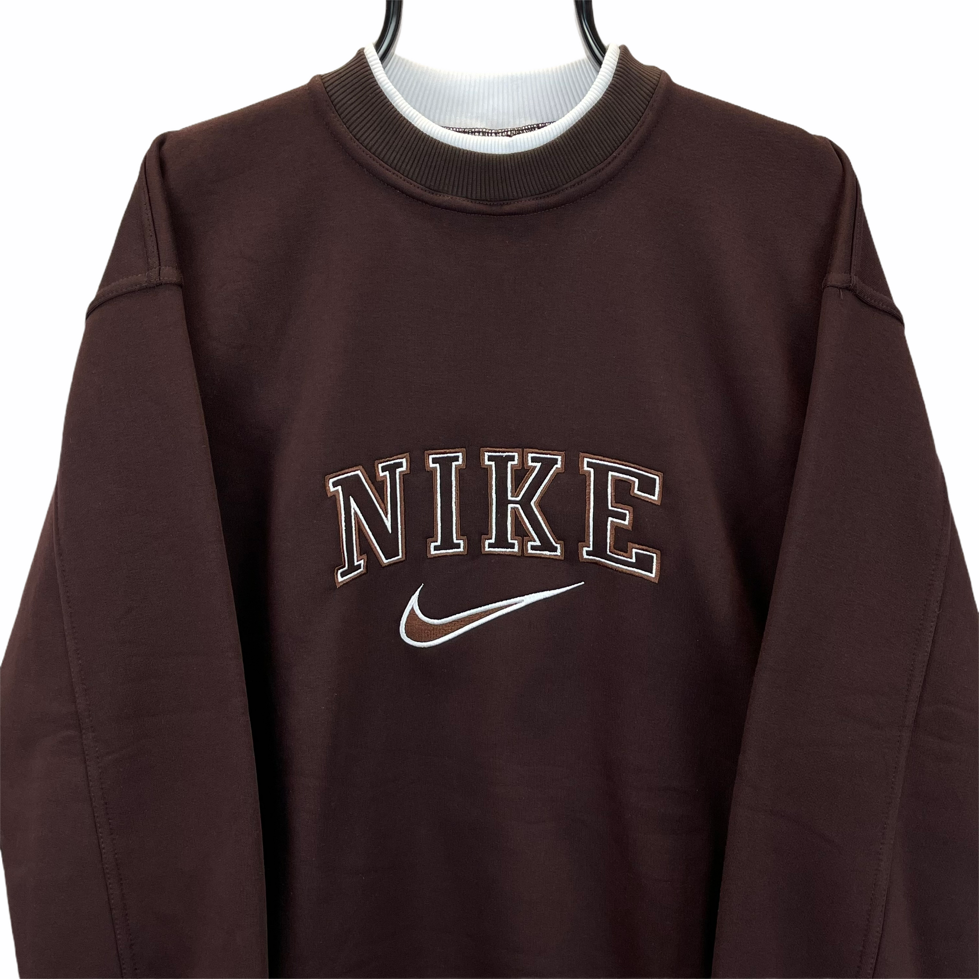 Nike Spellout Sweatshirt in Brown - Men's Large/Women's XL