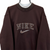 Nike Spellout Sweatshirt in Brown - Men's Large/Women's XL