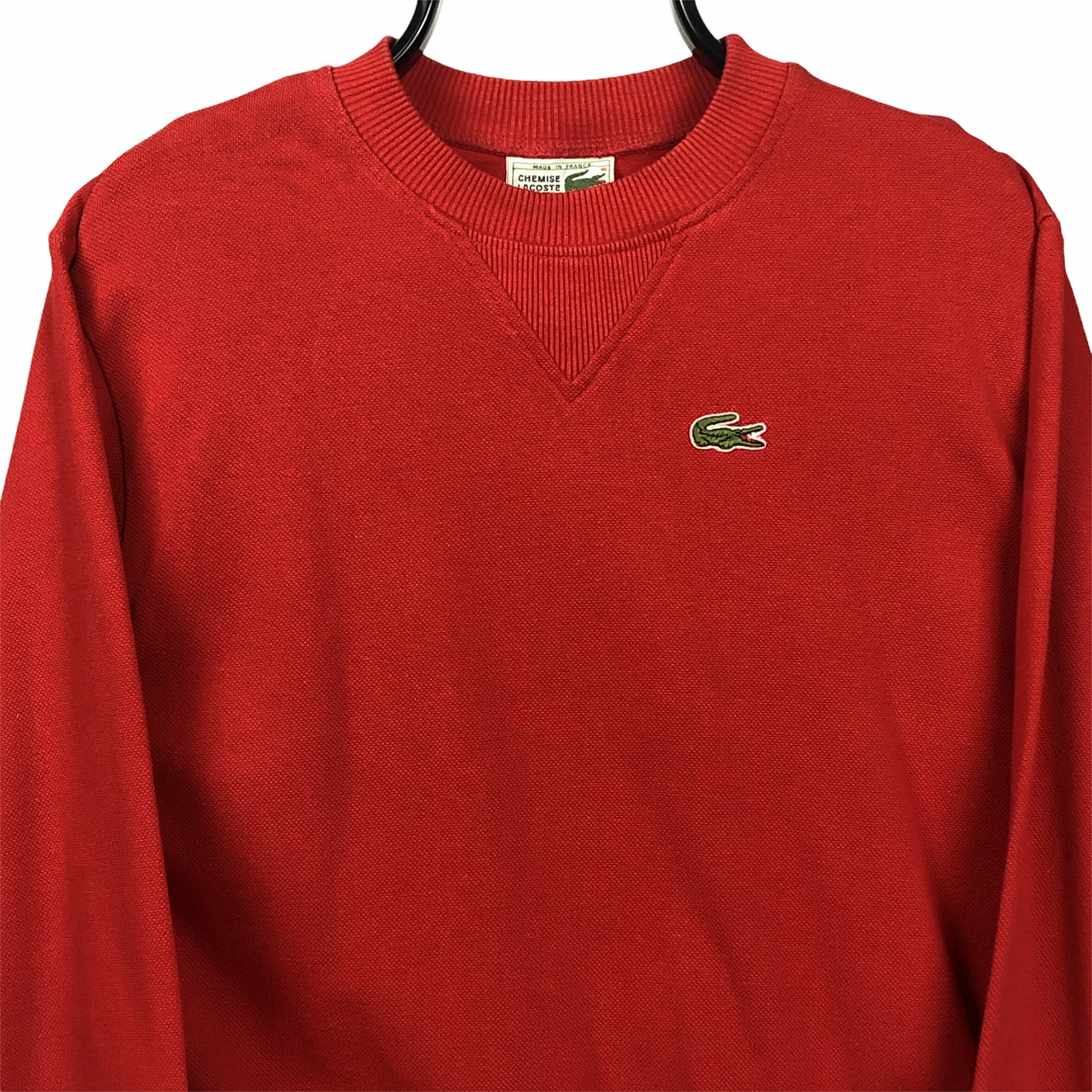 Lacoste Sweatshirt in Red - Men's XS/Women's Medium