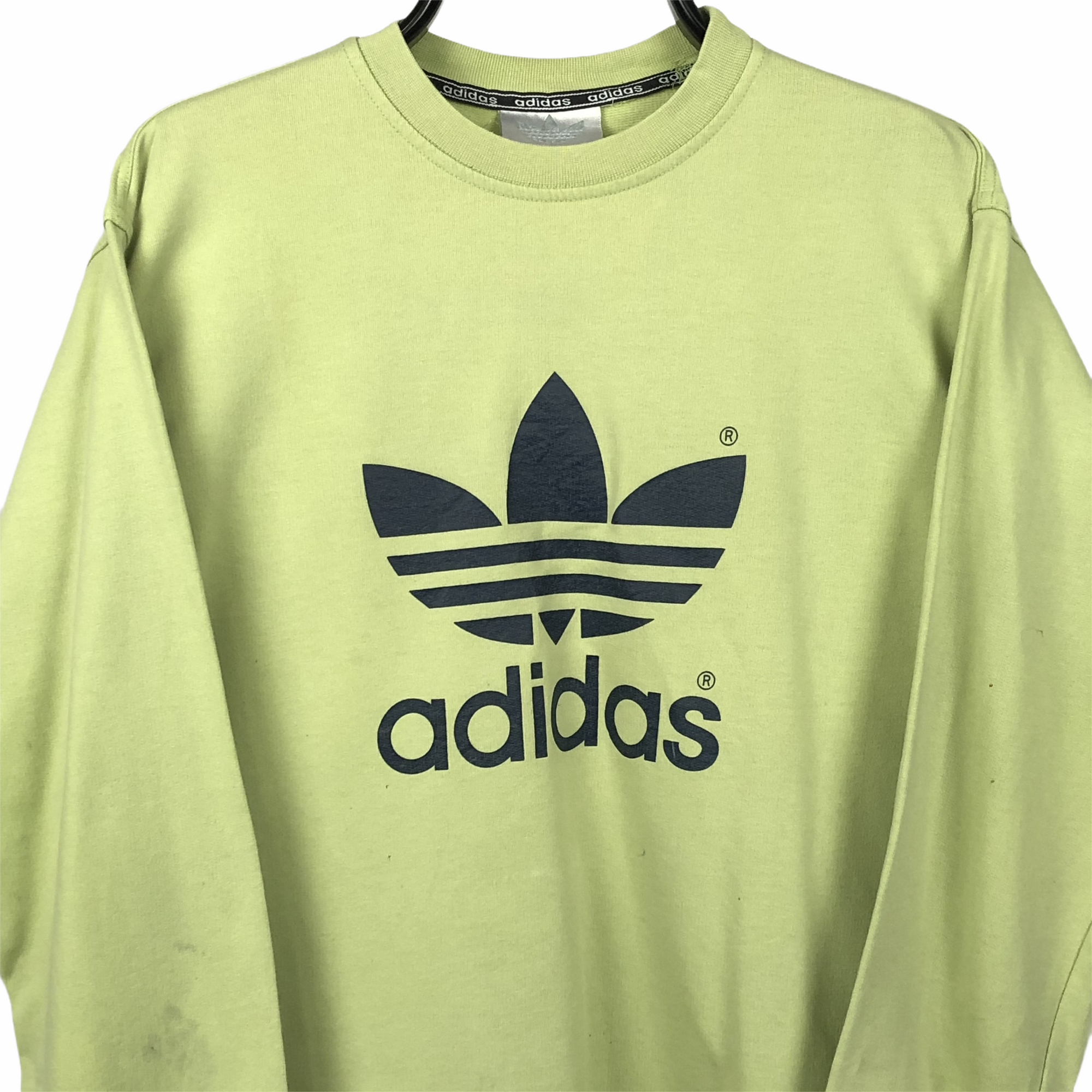 Adidas Sweatshirt in Pistachio Green - Men's Small/Women's Medium