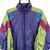 Vintage 90s Adidas Quad-Colour Track Jacket in Green/Purple - Men's Medium/Women's Large