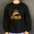 Vintage Fila Spellout Sweatshirt in Black & Orange - Vintique Clothing