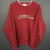 Vintage Sergio Tacchini Spellout Sweatshirt in Dark Red - Small - Vintique Clothing