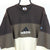 Vintage 90s Adidas Tri-Colour Spellout Sweatshirt in Brown/Beige - Men's Large/Women's XL