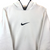 VINTAGE NIKE EMBROIDERED CENTRE SWOOSH HOODIE IN WHITE AND NAVY - MEN'S XS/WOMEN'S SMALL