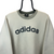 VINTAGE ADIDAS EMBROIDERED SPELLOUT SWEATSHIRT IN BEIGE - MEN'S MEDIUM/WOMEN'S LARGE