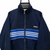 VINTAGE 90S ADIDAS SPELLOUT TRACK JACKET IN NAVY, BLUE & WHITE - MEN'S LARGE/WOMEN'S XL