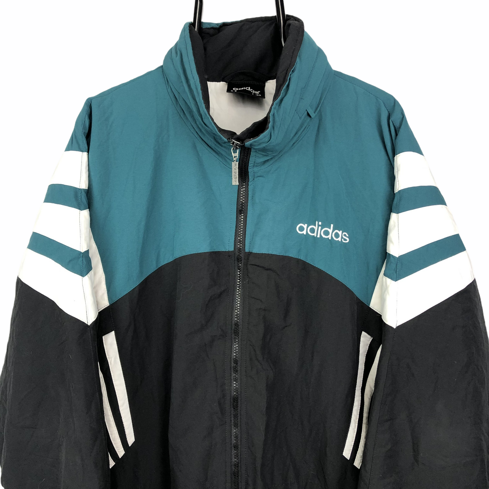 Vintage 80s Adidas Puffer Jacket - Men's XL/Women's XXL