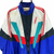 Vintage 90s Adidas Track Jacket in White, Blue & green - Men's Medium/Women's Large