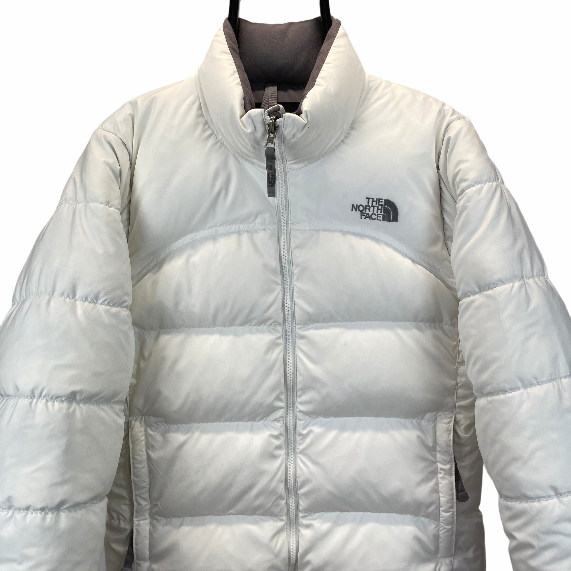 The North Face Nuptse 700 Down Puffer Jacket in White - Men's Small/Women's Medium