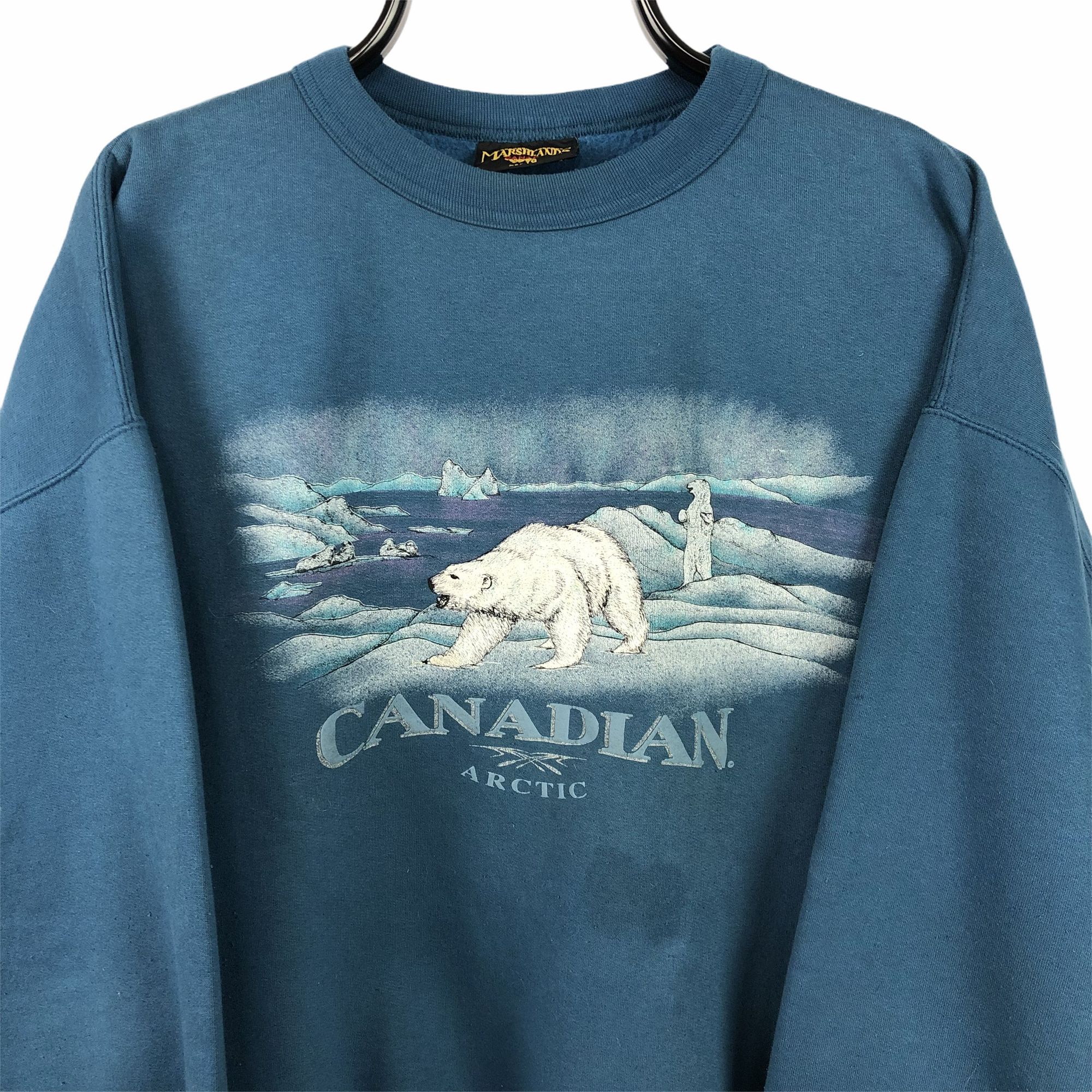 Vintage 90s Canadian Polar Bear Embroidery Sweatshirt - Men's XL/Women's XXL