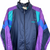 Vintage 90s Adidas Track Jacket in Navy, Turquoise & Purple - Men's Large/Women's XL