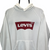 LEVI'S SPELLOUT HOODIE IN WHITE & RED - MEN'S MEDIUM/WOMEN'S LARGE