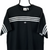 ADIDAS CENTRE LOGO TEE IN BLACK & WHITE - MEN'S LARGE/WOMEN'S XL