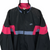 VINTAGE 80S NIKE TRACK JACKET IN BLACK, PINK & SILVER/GREY - MEN'S LARGE/WOMEN'S XL